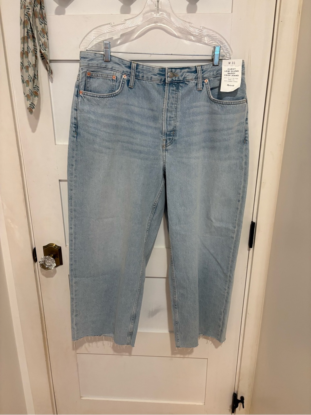 Madewell Curvey Low Slung Baggy Ankle Jeans